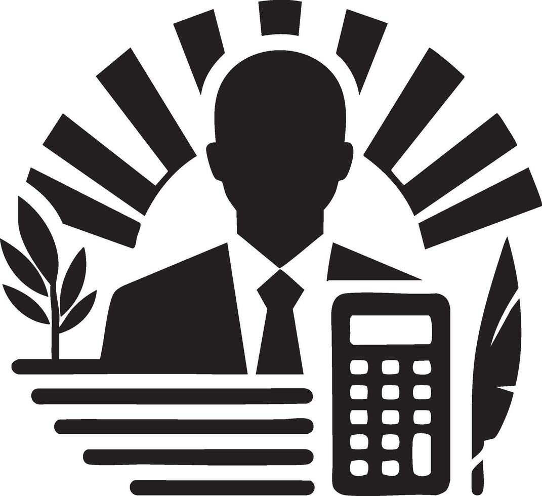 Logo of Financial Accounting Professional Consulting Services For Businesses vector