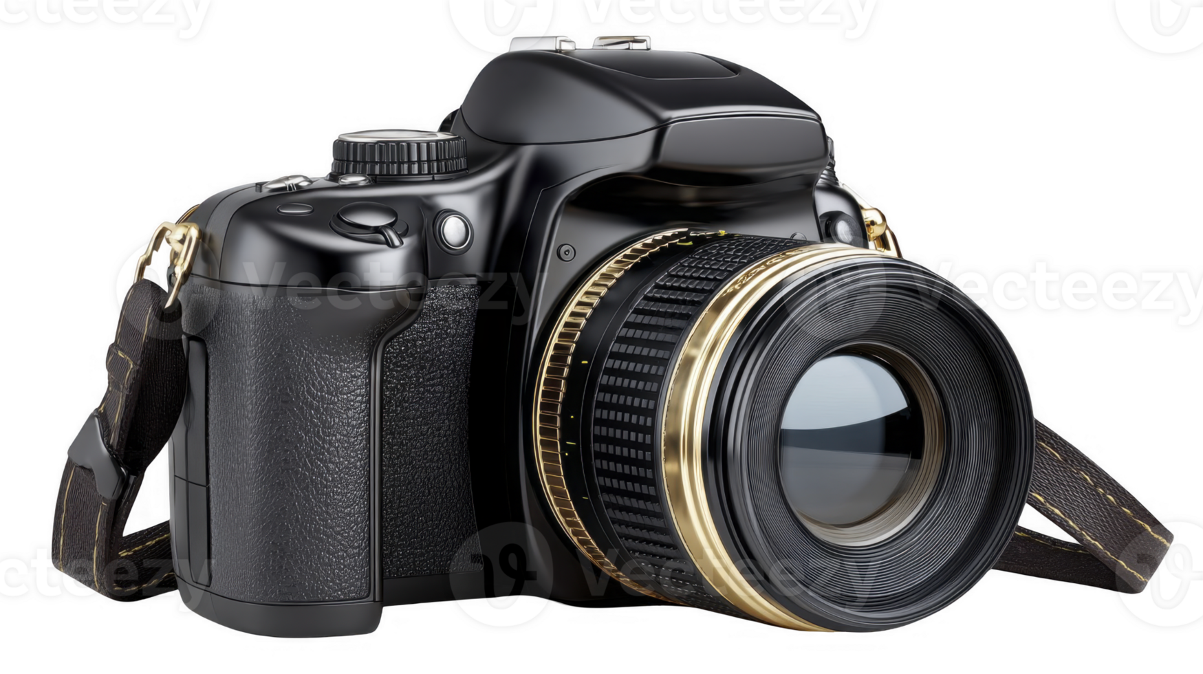 DSLR Camera Side View for Photographer or Gear Content isolated on transparent background png