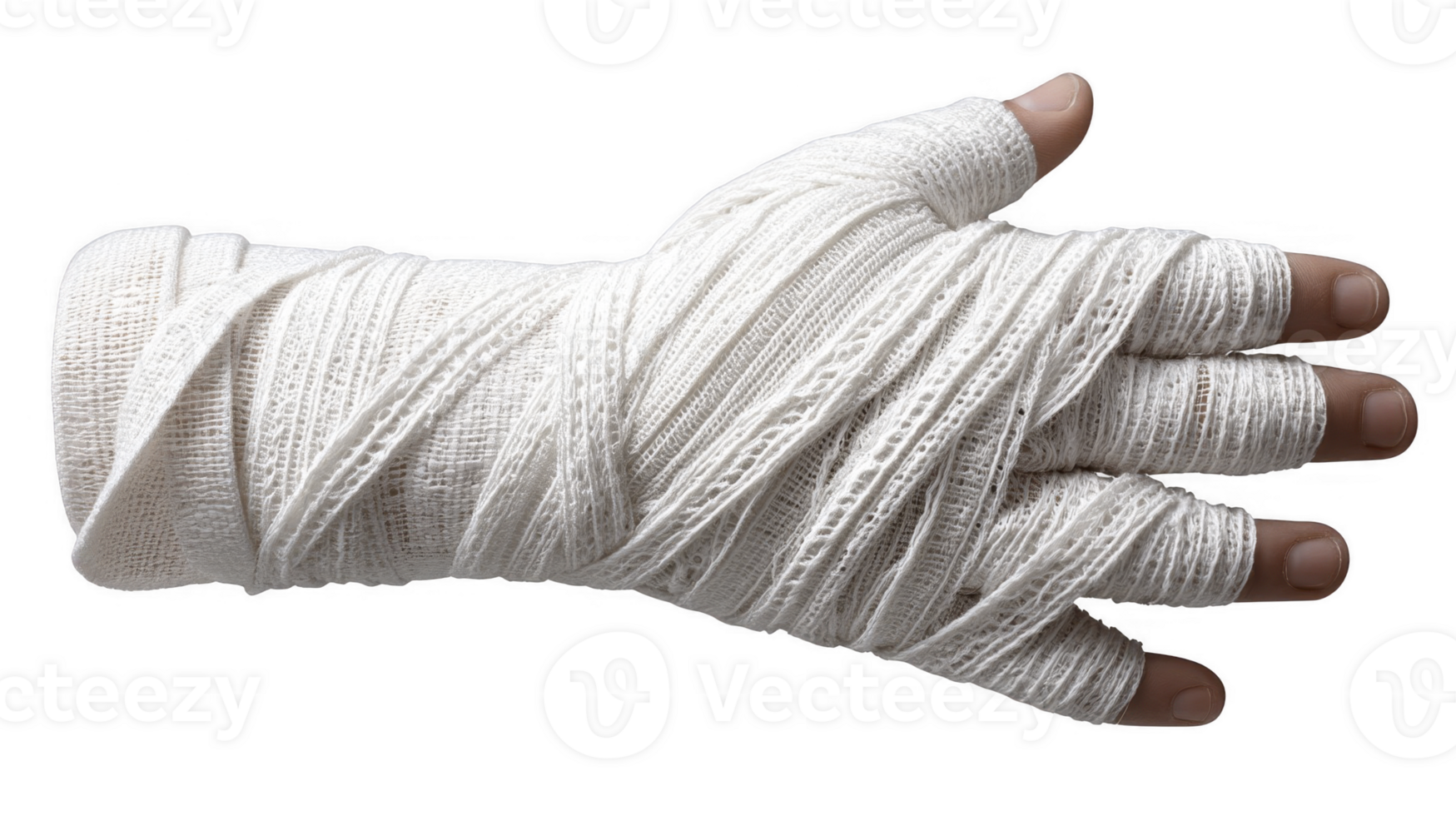 Arm With Medical Bandage for First Aid or Hospital Illustrations isolated on transparent background png