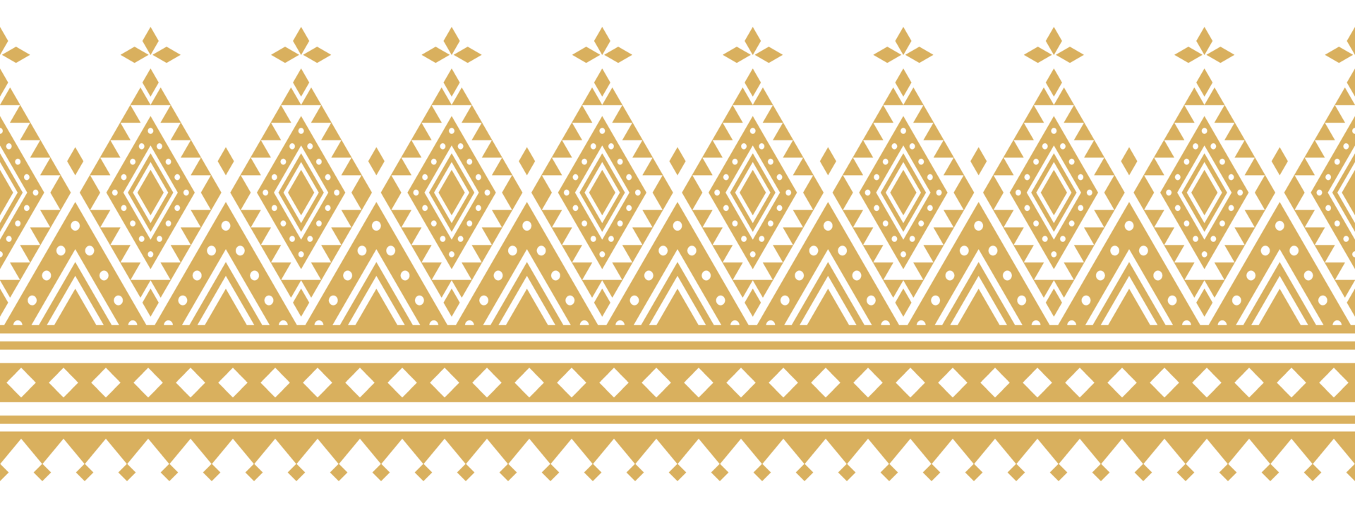 Ethnic aztec textile with tribal border and decorative motif pattern. png