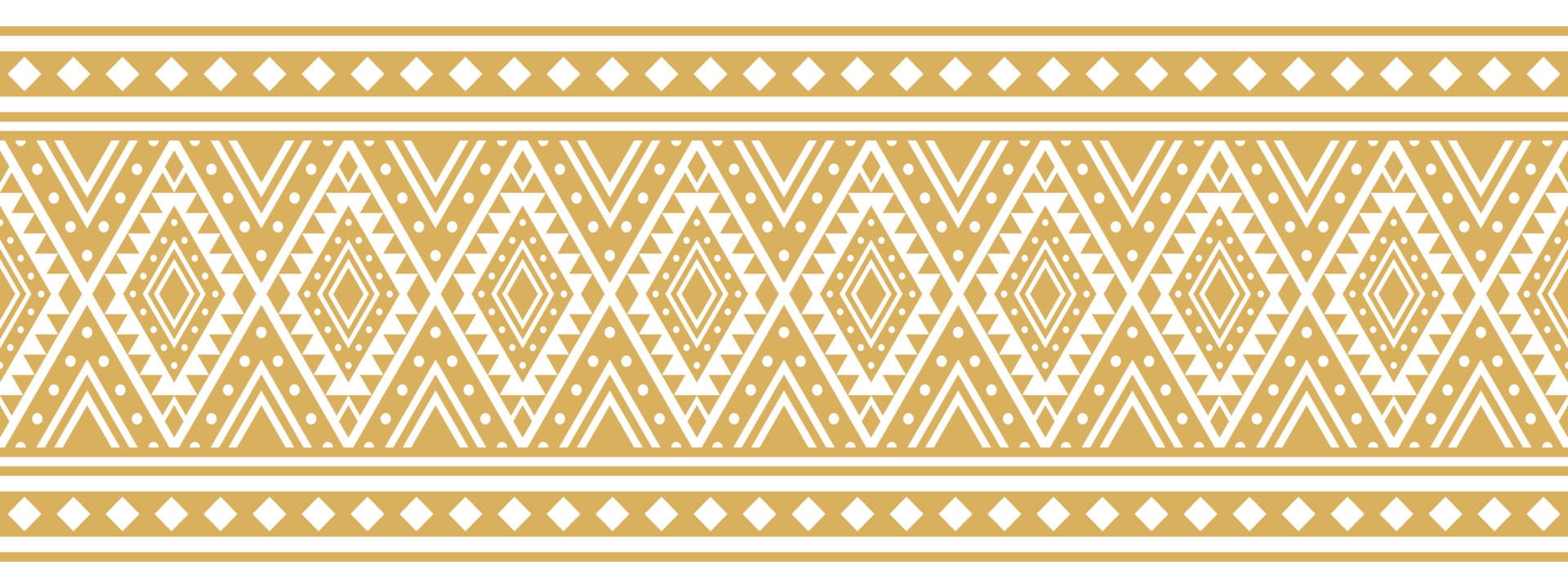Vintage aztec tribal pattern with ethnic border textile style. png