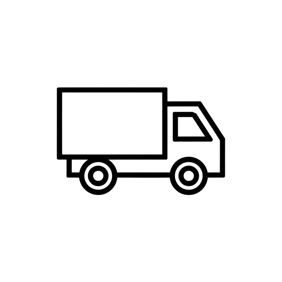 a delivery truck in a side view png