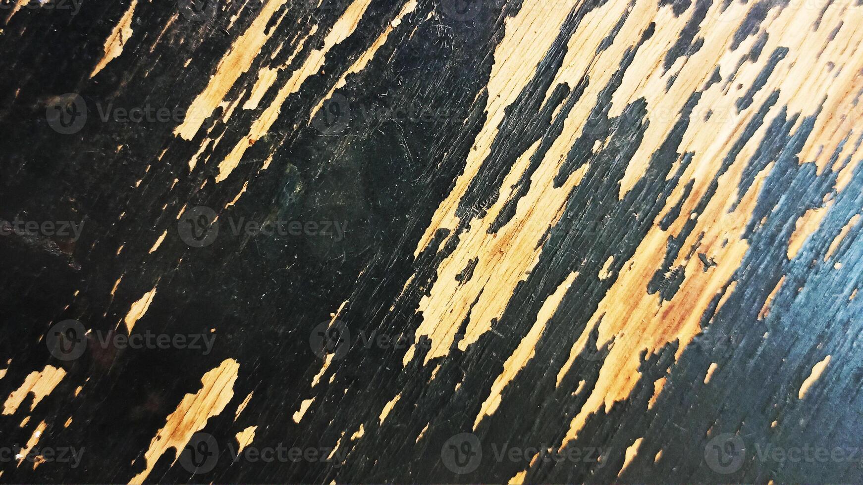 old board painted with black paint. photo