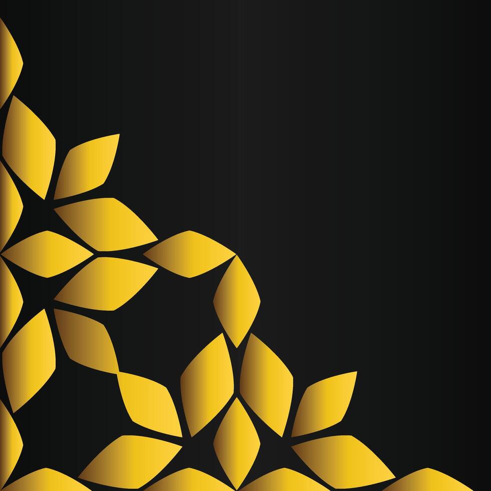 Elegant Gold Vines Decoration vector