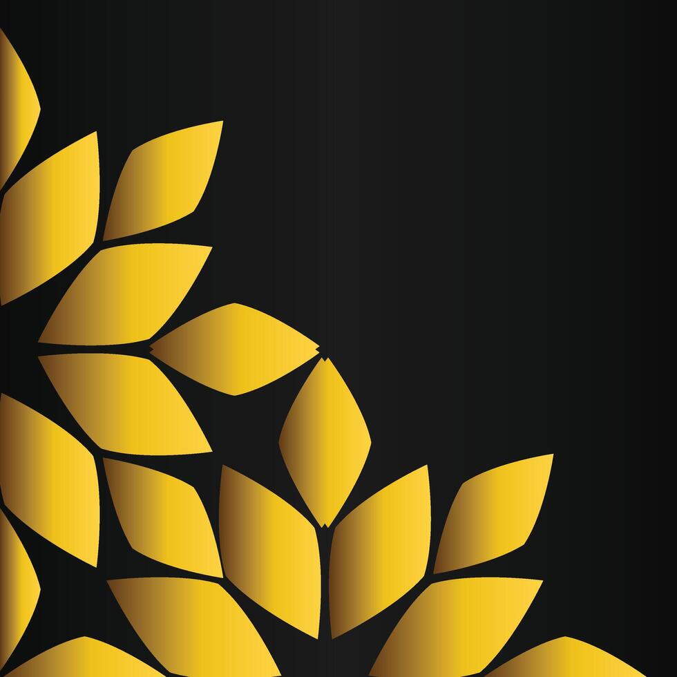 Gold Etching Floral Ornament vector
