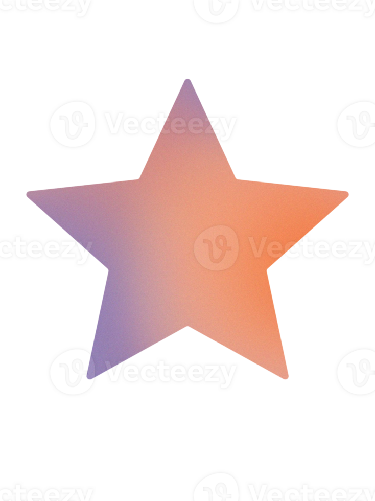 Watercolour star icon, sticker, element. png