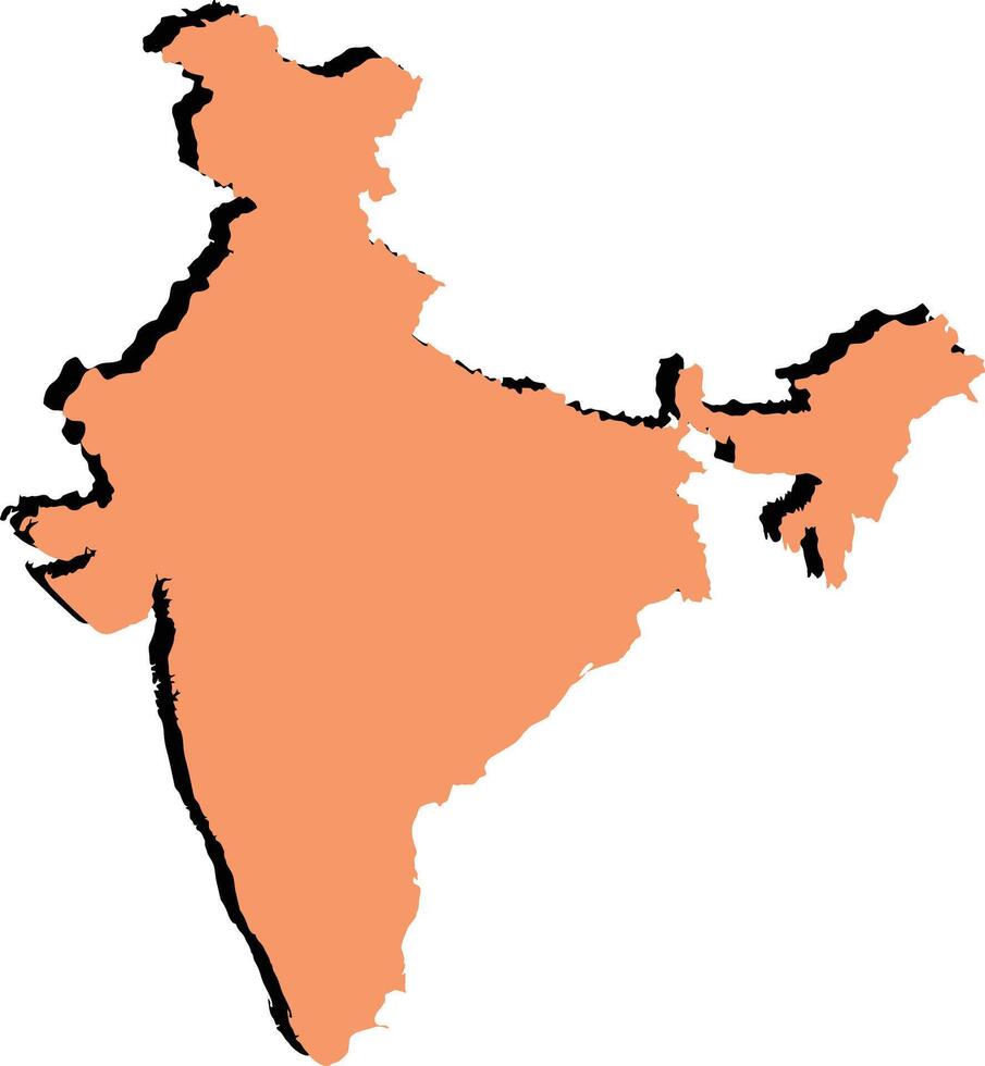 India map clipart vector