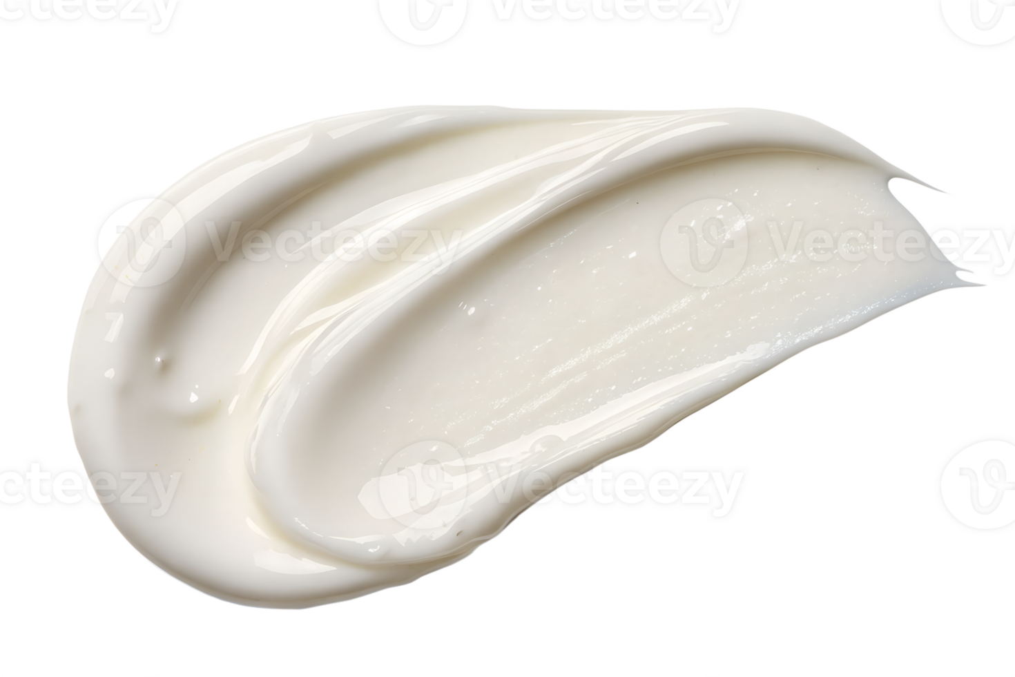 Swatch of white cream, perfect for skincare and cosmetic product promotion png