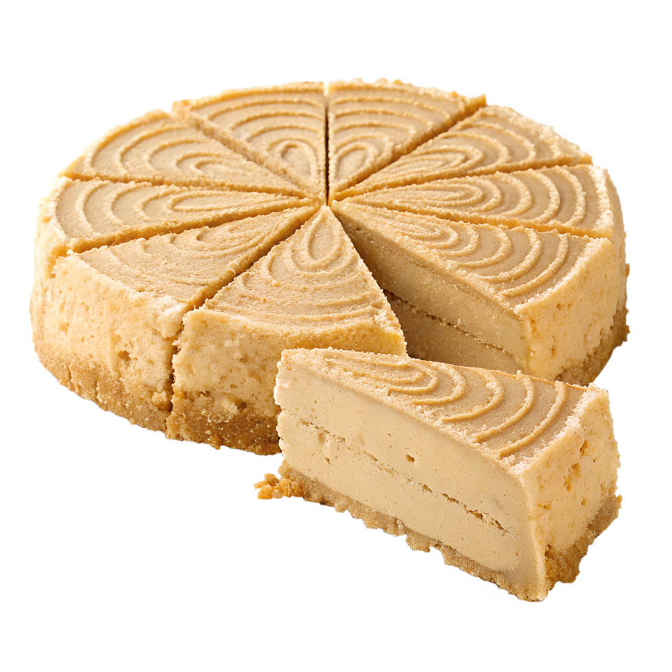 Freshly sliced halva dessert isolated on the transparent background png