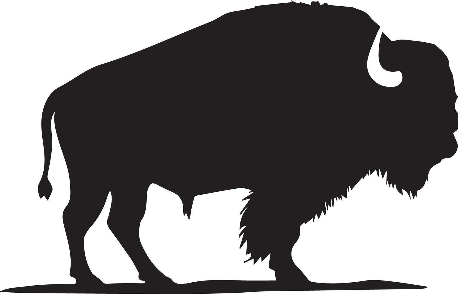 Bison Silhouette Design Art vector