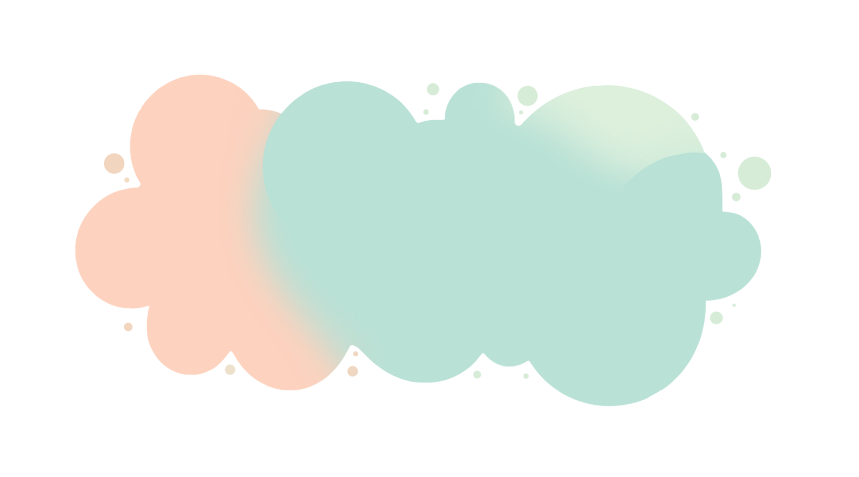 Pink and sky blue color cloud Isolated on transparent background png