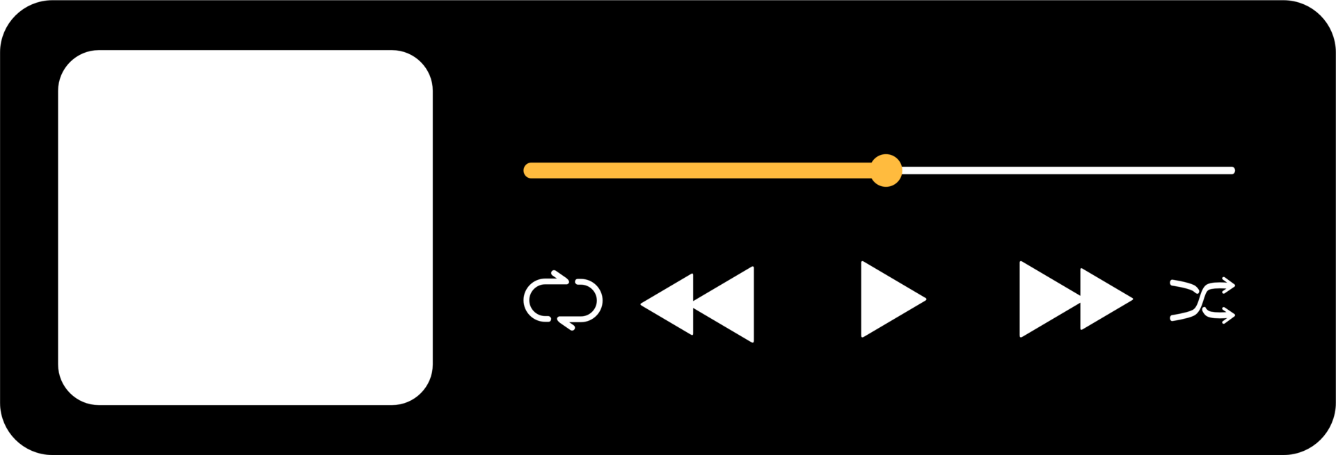 Music player interface png