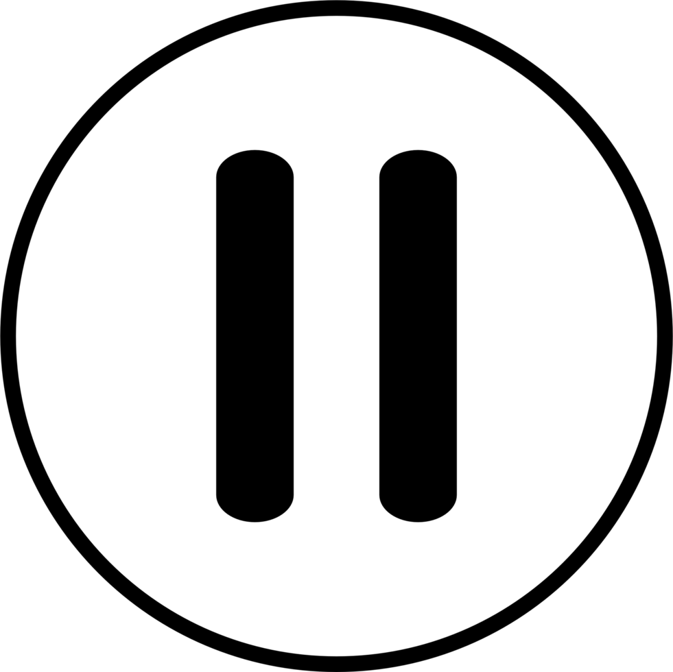 Pause button icon png