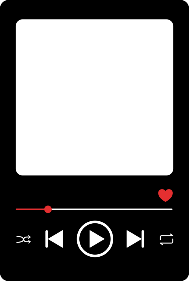 Music player interface design png