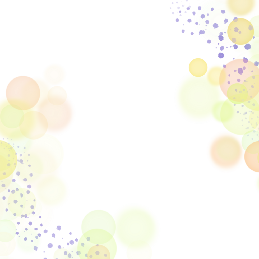Abstract golden bokeh frame png