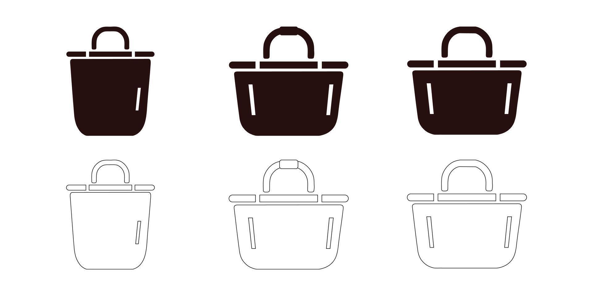 Cooker icon with outline illustration vector