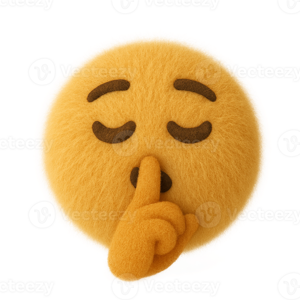 A yellow emoticion with its hand on its nose png