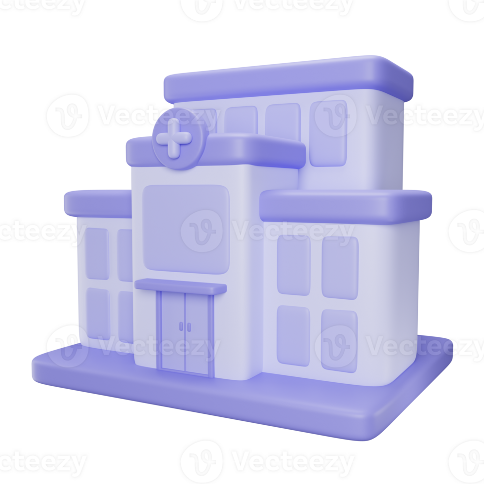 Hospital 3D Iluustration png