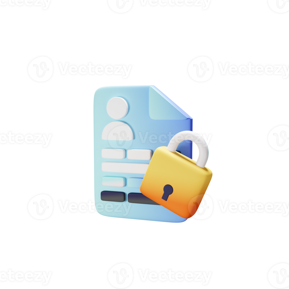 A file with a padlock on it png