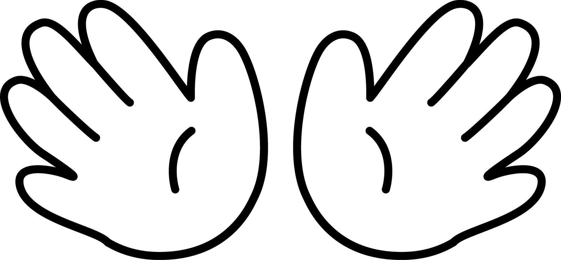 Hello Emoji Black and White Line Art Hand Drawing Hi Emoji. Cute Stye. vector