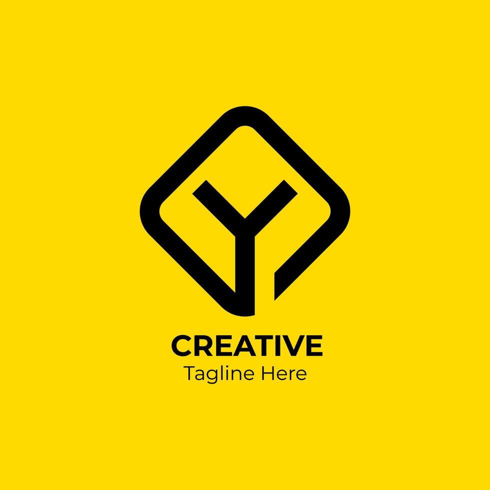 Initial letter Y logo design. Creative and modern Y logo. vector