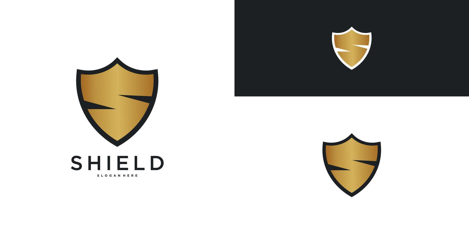 Letter S shield logo icon design template vector