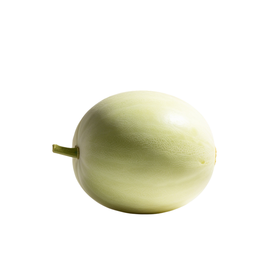 A large ripe and juicy fresh honeydew melon png