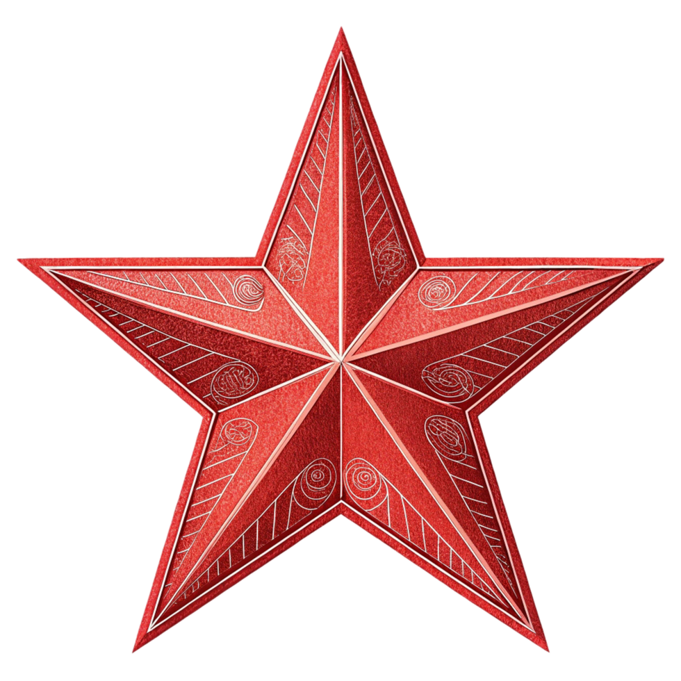 red star display png