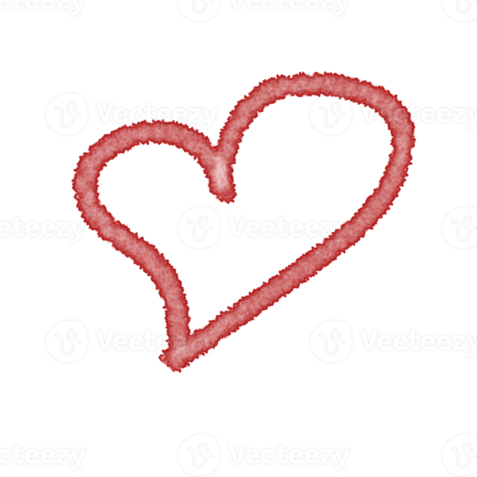 Artistic Red Marker Scribbles png
