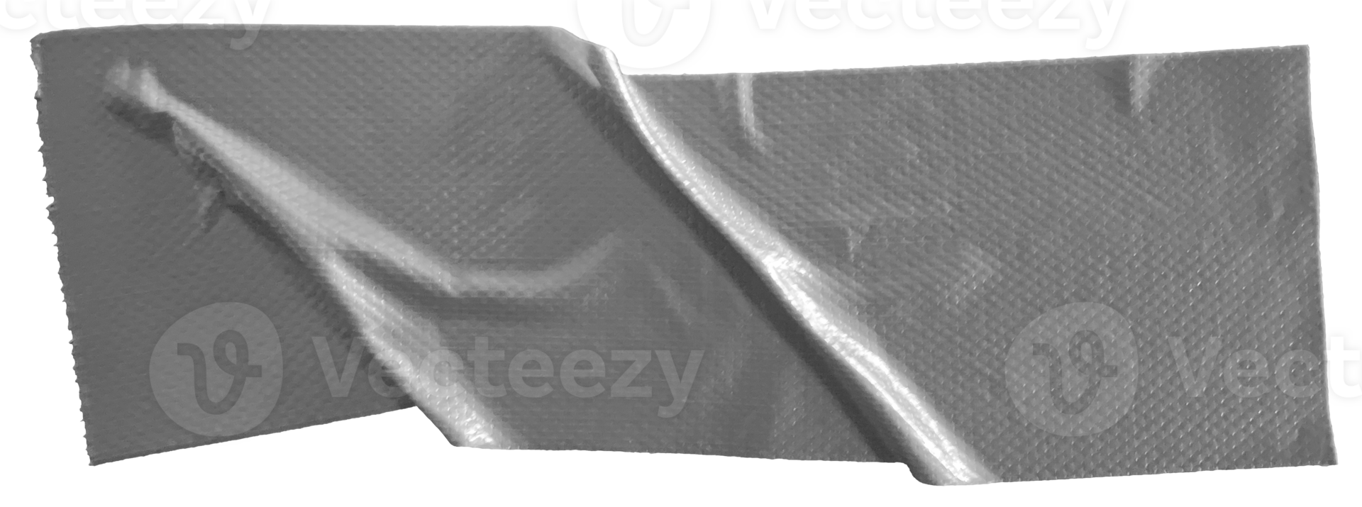Wrinkled duct tape texture, realistic mockup isolated background png