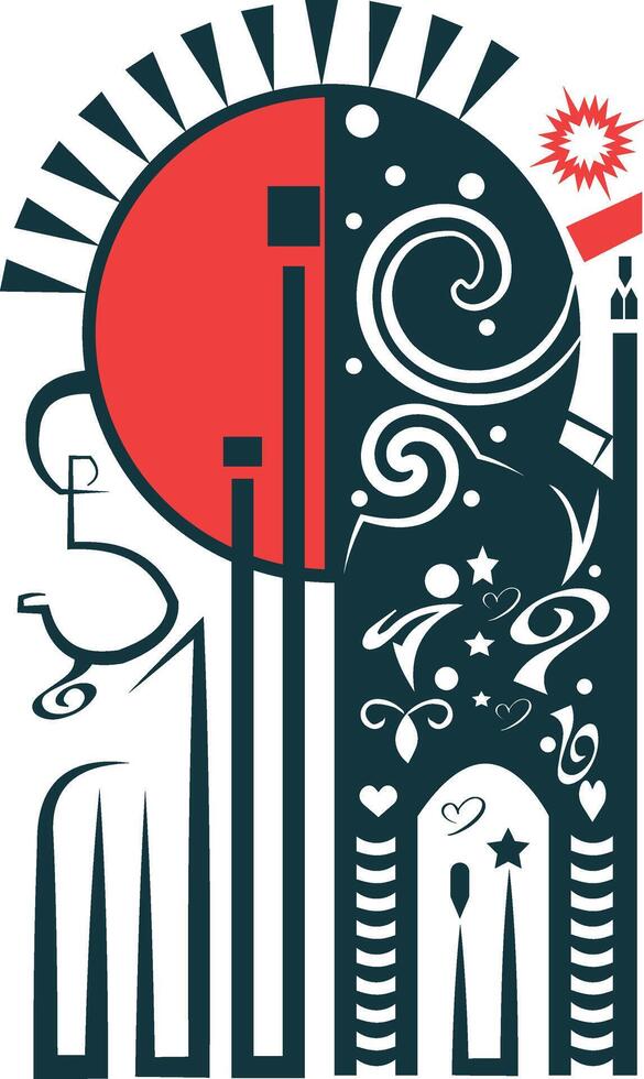 Print noksha art vector