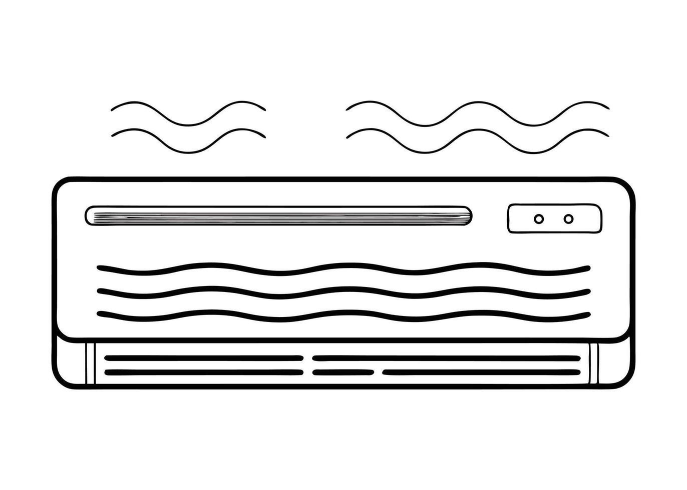 Compact Window Air Conditioner Illustration vector
