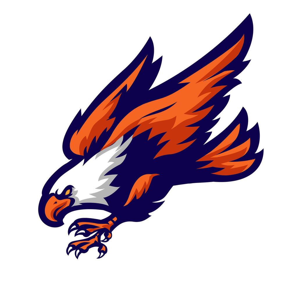 The Flying Eagle Mascot Icon vector