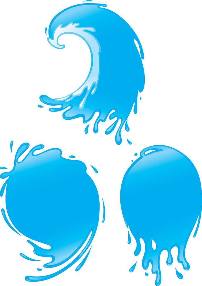 Water Shape Variation vector