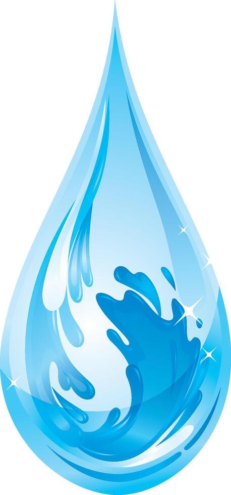 Water Droplet Abstract Illustration vector