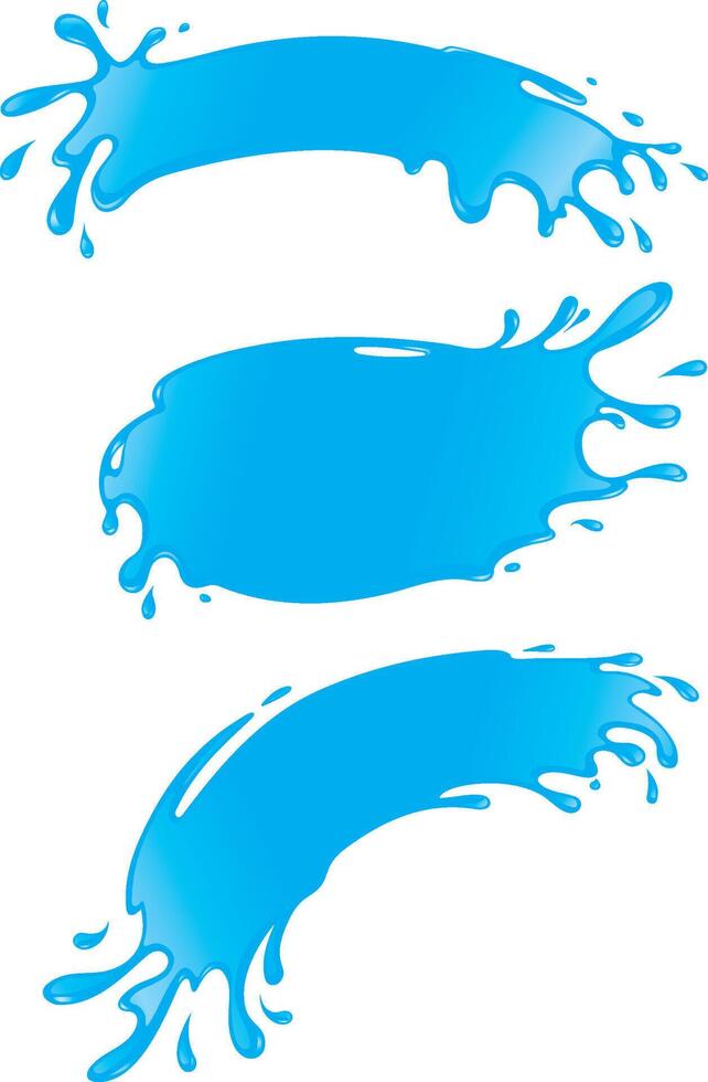 Wave Banner Set, Abstract Illustration vector