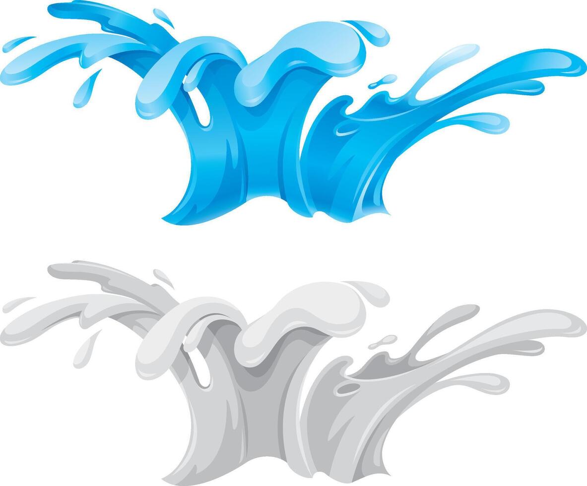 Water Splash, Nature Design vector