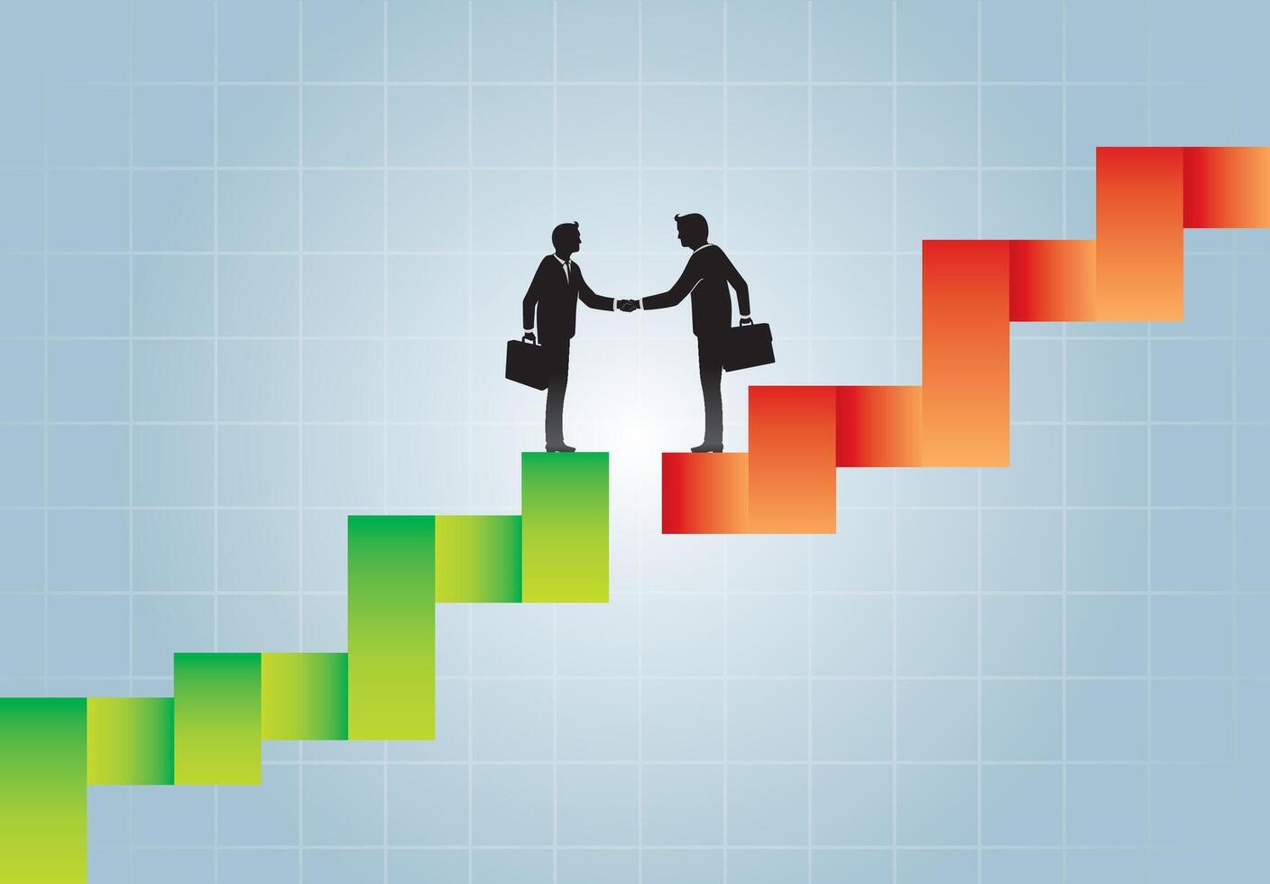 Trading Negotiations and Deals Concept vector