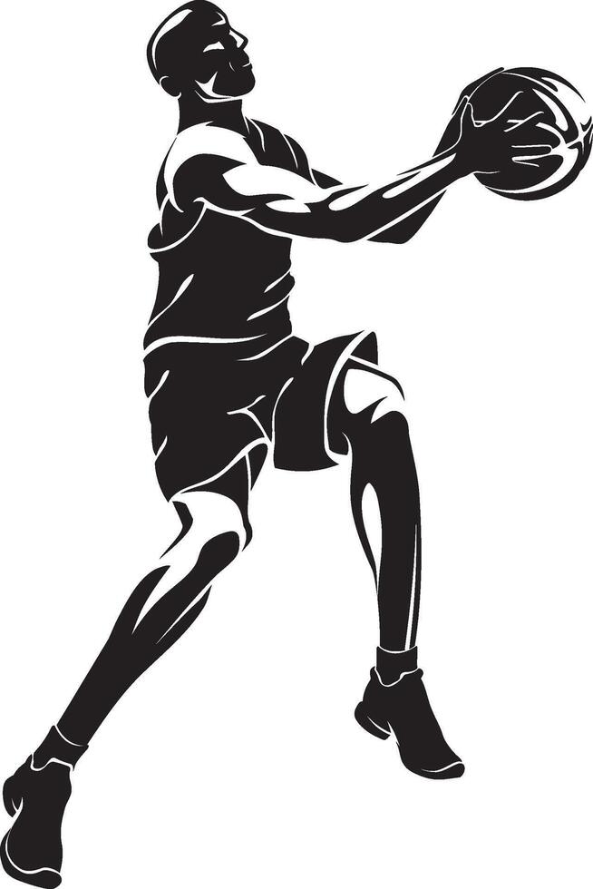 Basketball Action Jump Shot vector