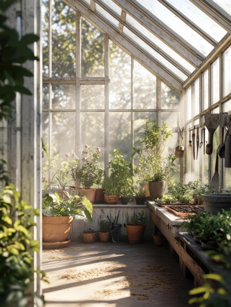 Garden Hideaway Nestled in Victorian Glasshouse Splendor photo