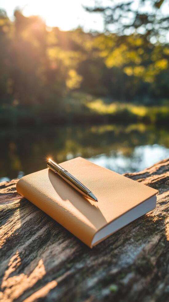 Natural Setting with Notepad photo