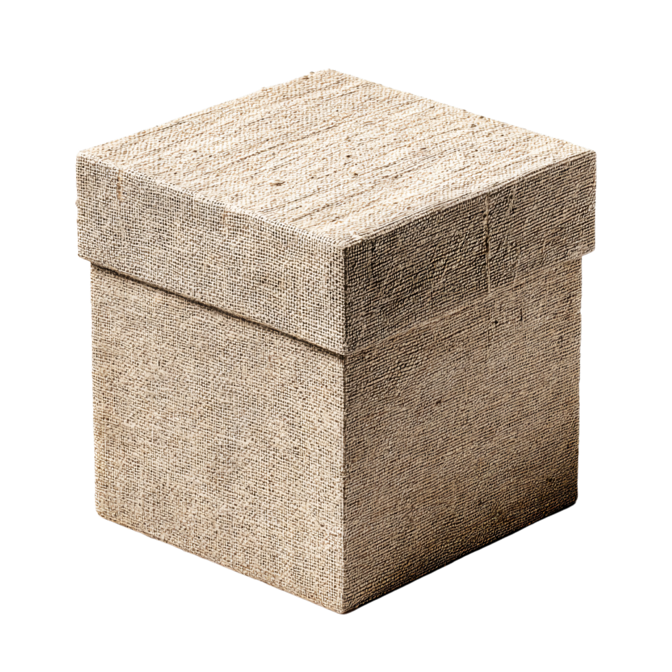 Elegant and Simple Square Box with Textured Fabric for Various Uses png