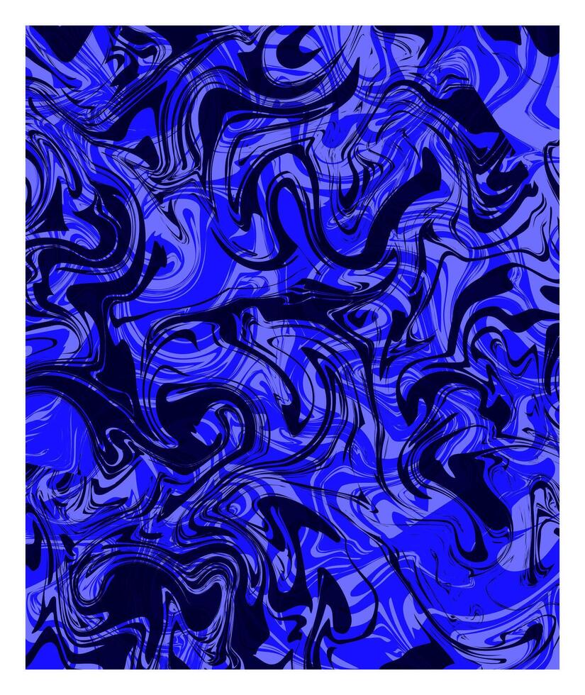 Black and blue marble texture background. Imitations of hand drawn acrylic painting. Marbling surface illustration decoration. Easy to edit template for your design projects. Liquid effect backdrop. vector