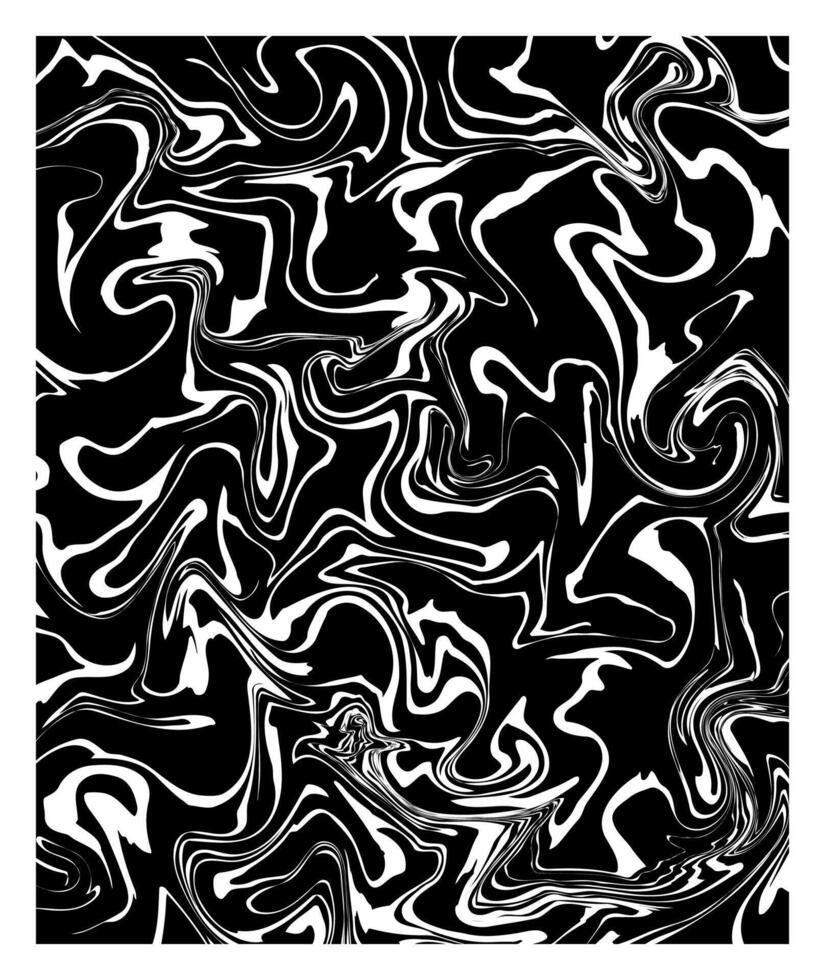Black and white marble texture background. Imitations of hand drawn acrylic painting. Marbling surface illustration decoration. Easy to edit template for your design projects. Liquid effect backdrop. vector