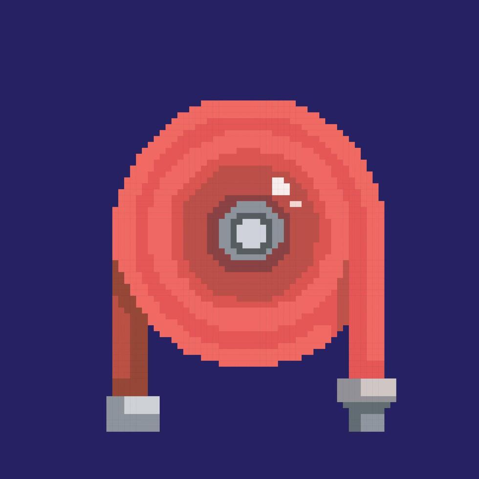 fire hose pixel art vector