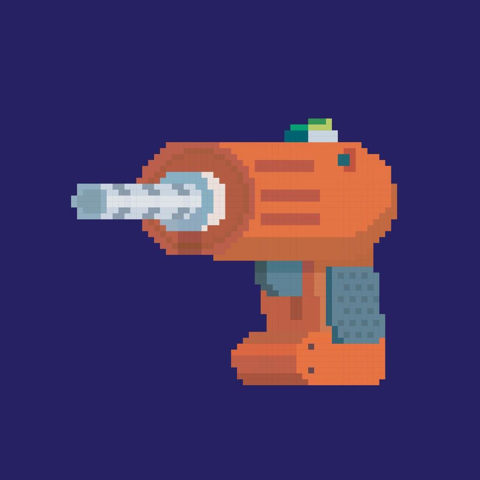 pixel art impact machine, vector