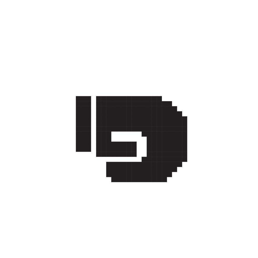 boxing icon pixel art, vector