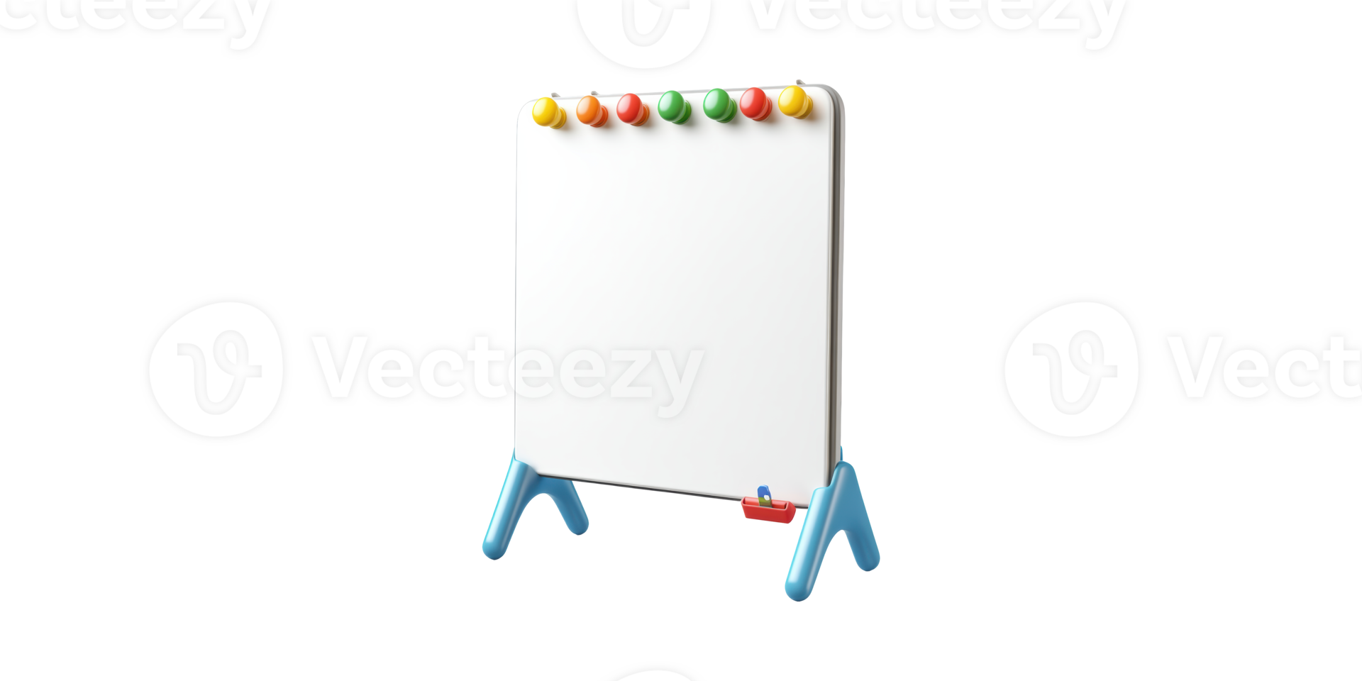 Children'S Magnetic Whiteboard With Colorful Magnets. Educational Tool For Learning And Creativity Isolated On Transparent Background png