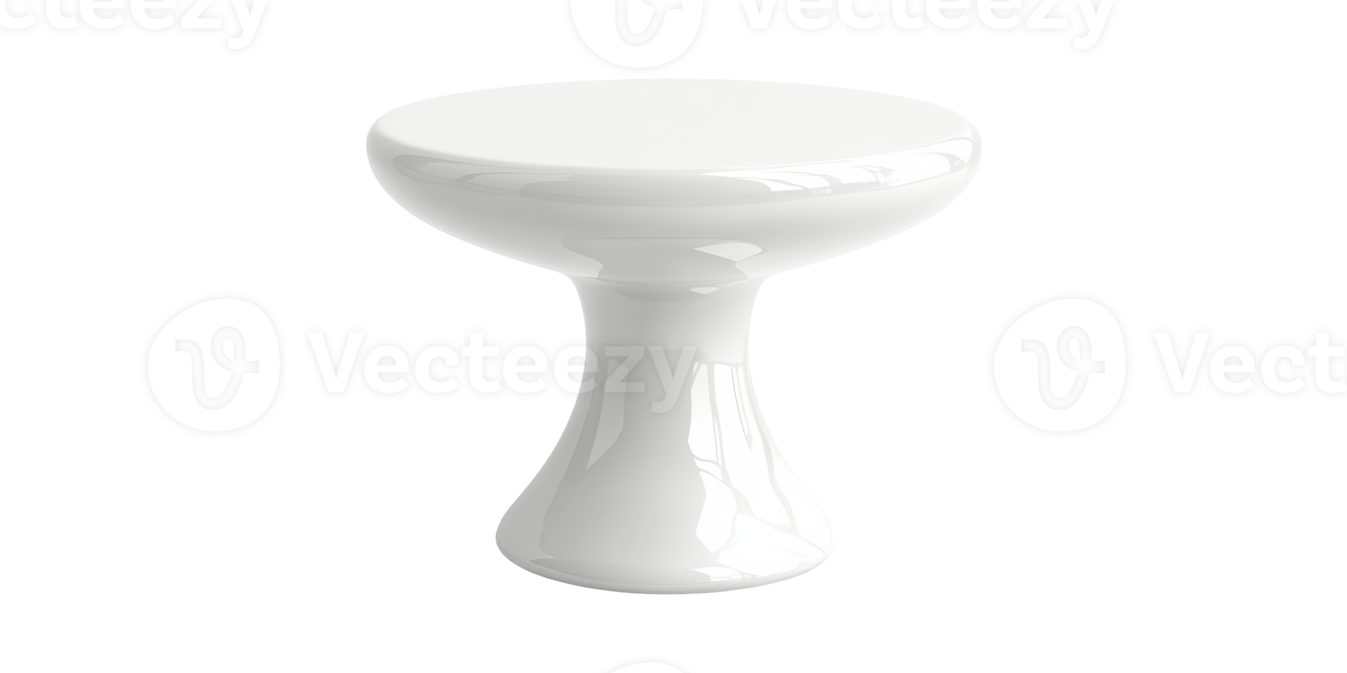 Ceramic Pedestal Table. Modern Minimalist Design For Home Decor And Interior Styling Isolated On Transparent Background png