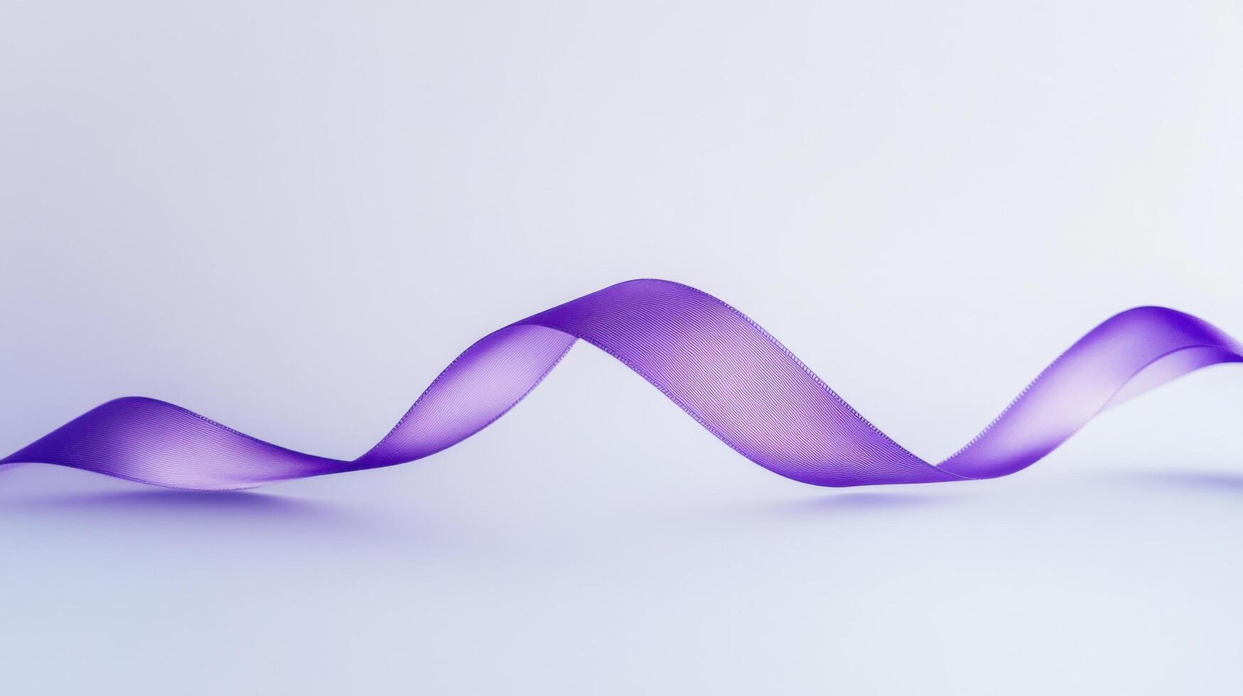 White Background Adorned with Purple Ribbons photo